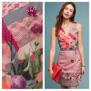 Anthropologie Rowan Sheath Dress by Pankaj & Nidhi